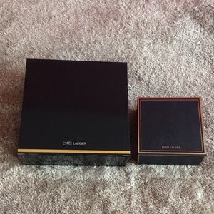 Estee Lauder Blue & Gold Storage Box Bundle
